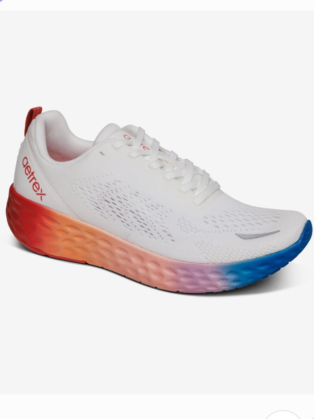 Aetrex Danika White Ombré  Arch Support Sneaker Size 40 - 9 - 9.5 US